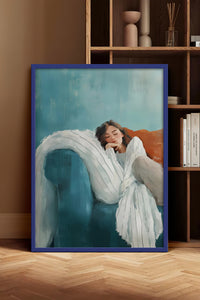 HOMEPACK Ahşap Çerçeveli Tablo Çerçeveli Poster Sanatsal Modern Duvar Dekoru TK-1397