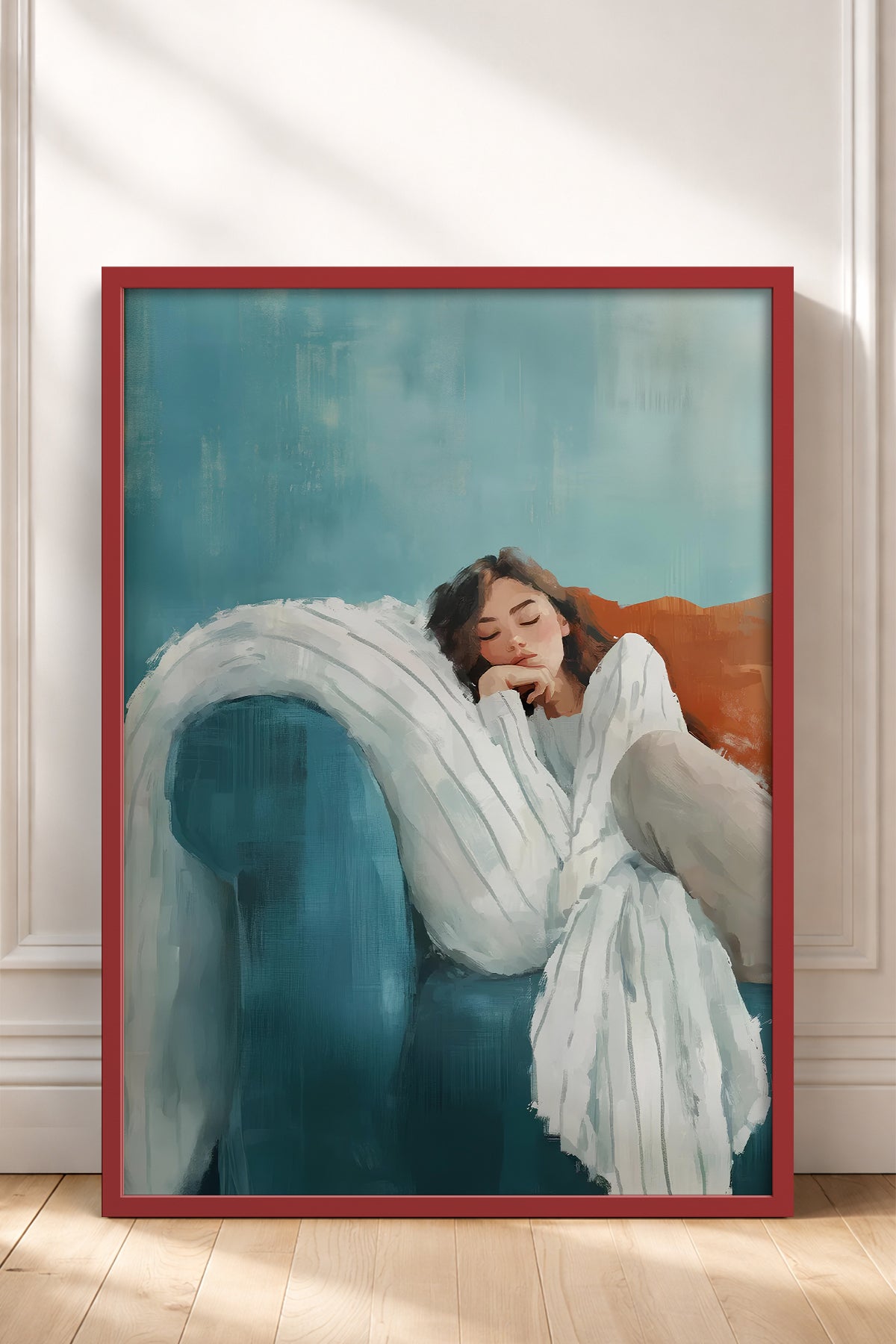 HOMEPACK Ahşap Çerçeveli Tablo Çerçeveli Poster Sanatsal Modern Duvar Dekoru TK-1397