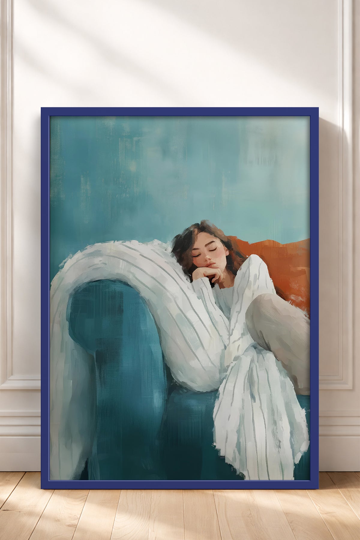 HOMEPACK Ahşap Çerçeveli Tablo Çerçeveli Poster Sanatsal Modern Duvar Dekoru TK-1397