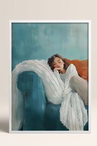 HOMEPACK Ahşap Çerçeveli Tablo Çerçeveli Poster Sanatsal Modern Duvar Dekoru TK-1397