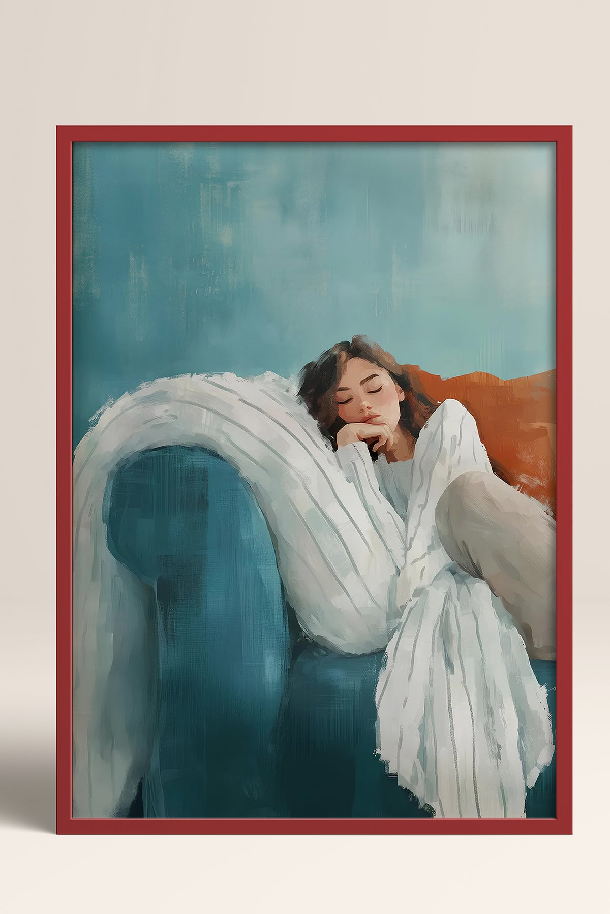 HOMEPACK Ahşap Çerçeveli Tablo Çerçeveli Poster Sanatsal Modern Duvar Dekoru TK-1397