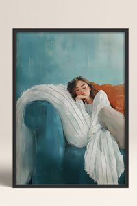 HOMEPACK Ahşap Çerçeveli Tablo Çerçeveli Poster Sanatsal Modern Duvar Dekoru TK-1397