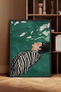 HOMEPACK Ahşap Çerçeveli Tablo Çerçeveli Poster Sanatsal Modern Duvar Dekoru TK-1398