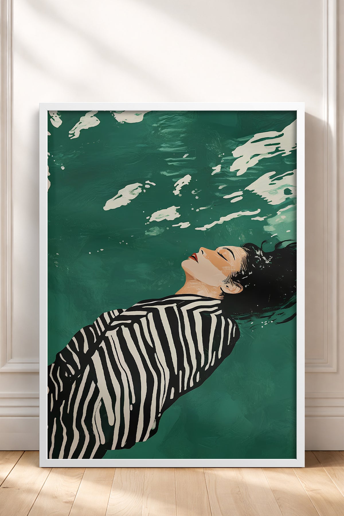 HOMEPACK Ahşap Çerçeveli Tablo Çerçeveli Poster Sanatsal Modern Duvar Dekoru TK-1398