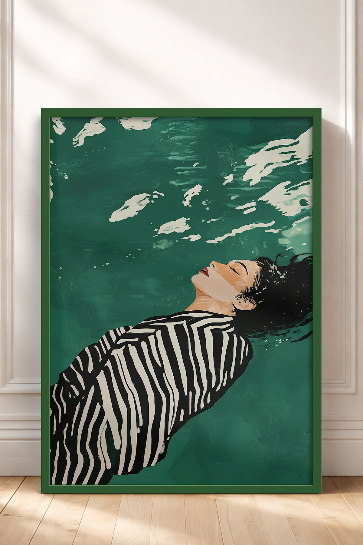 HOMEPACK Ahşap Çerçeveli Tablo Çerçeveli Poster Sanatsal Modern Duvar Dekoru TK-1398