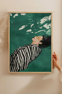 HOMEPACK Ahşap Çerçeveli Tablo Çerçeveli Poster Sanatsal Modern Duvar Dekoru TK-1398