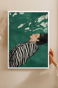 HOMEPACK Ahşap Çerçeveli Tablo Çerçeveli Poster Sanatsal Modern Duvar Dekoru TK-1398