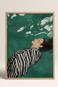 HOMEPACK Ahşap Çerçeveli Tablo Çerçeveli Poster Sanatsal Modern Duvar Dekoru TK-1398