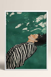 HOMEPACK Ahşap Çerçeveli Tablo Çerçeveli Poster Sanatsal Modern Duvar Dekoru TK-1398