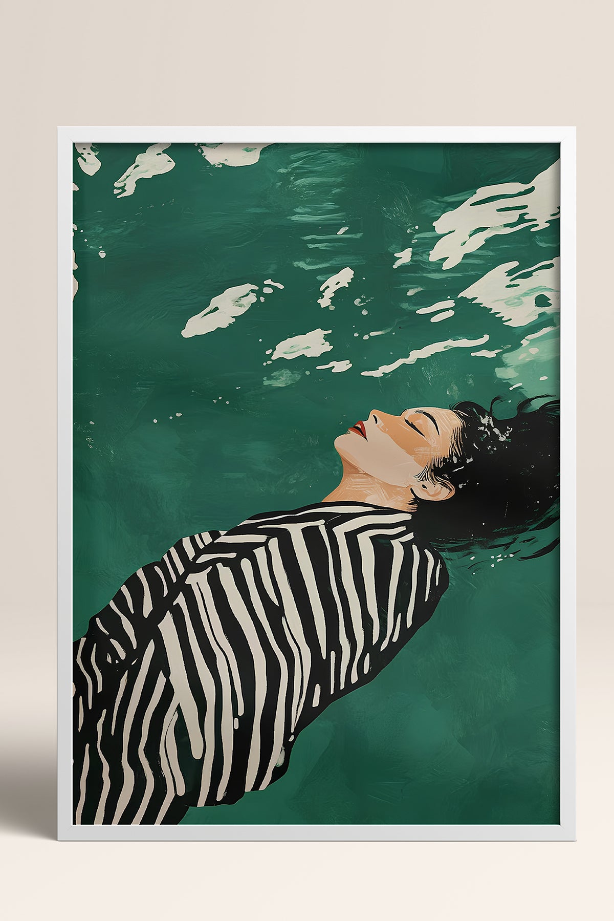 HOMEPACK Ahşap Çerçeveli Tablo Çerçeveli Poster Sanatsal Modern Duvar Dekoru TK-1398