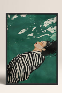 HOMEPACK Ahşap Çerçeveli Tablo Çerçeveli Poster Sanatsal Modern Duvar Dekoru TK-1398