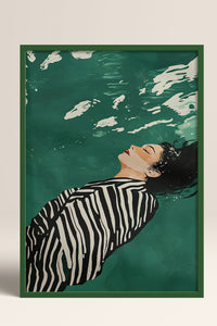 HOMEPACK Ahşap Çerçeveli Tablo Çerçeveli Poster Sanatsal Modern Duvar Dekoru TK-1398