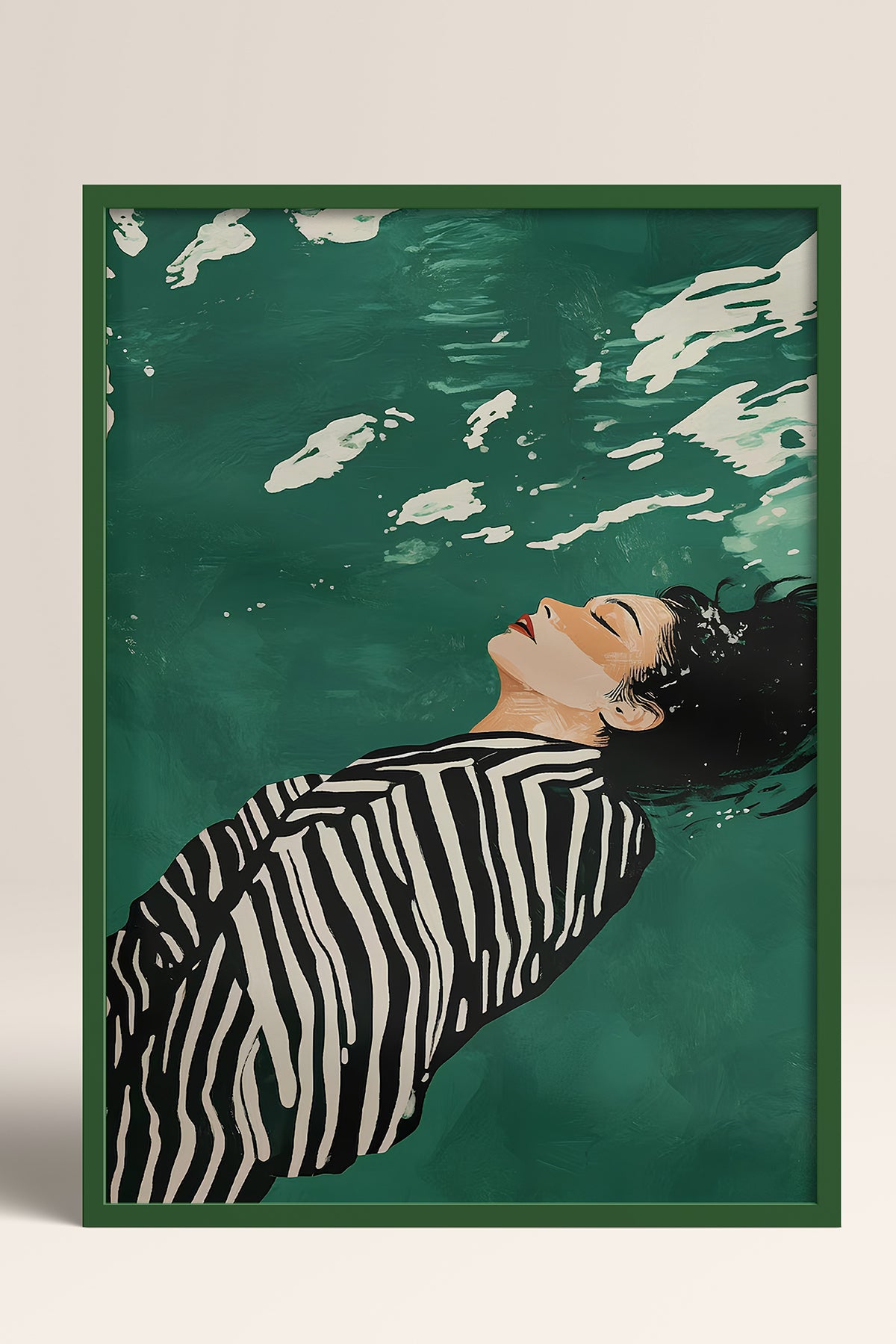 HOMEPACK Ahşap Çerçeveli Tablo Çerçeveli Poster Sanatsal Modern Duvar Dekoru TK-1398
