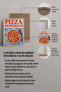 HOMEPACK Ahşap Çerçeveli Tablo Çerçeveli Poster Sanatsal Modern Duvar Dekoru TK-1399