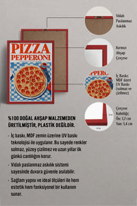 HOMEPACK Ahşap Çerçeveli Tablo Çerçeveli Poster Sanatsal Modern Duvar Dekoru TK-1399