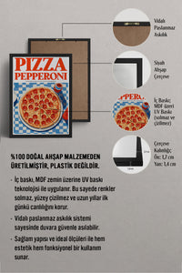 HOMEPACK Ahşap Çerçeveli Tablo Çerçeveli Poster Sanatsal Modern Duvar Dekoru TK-1399