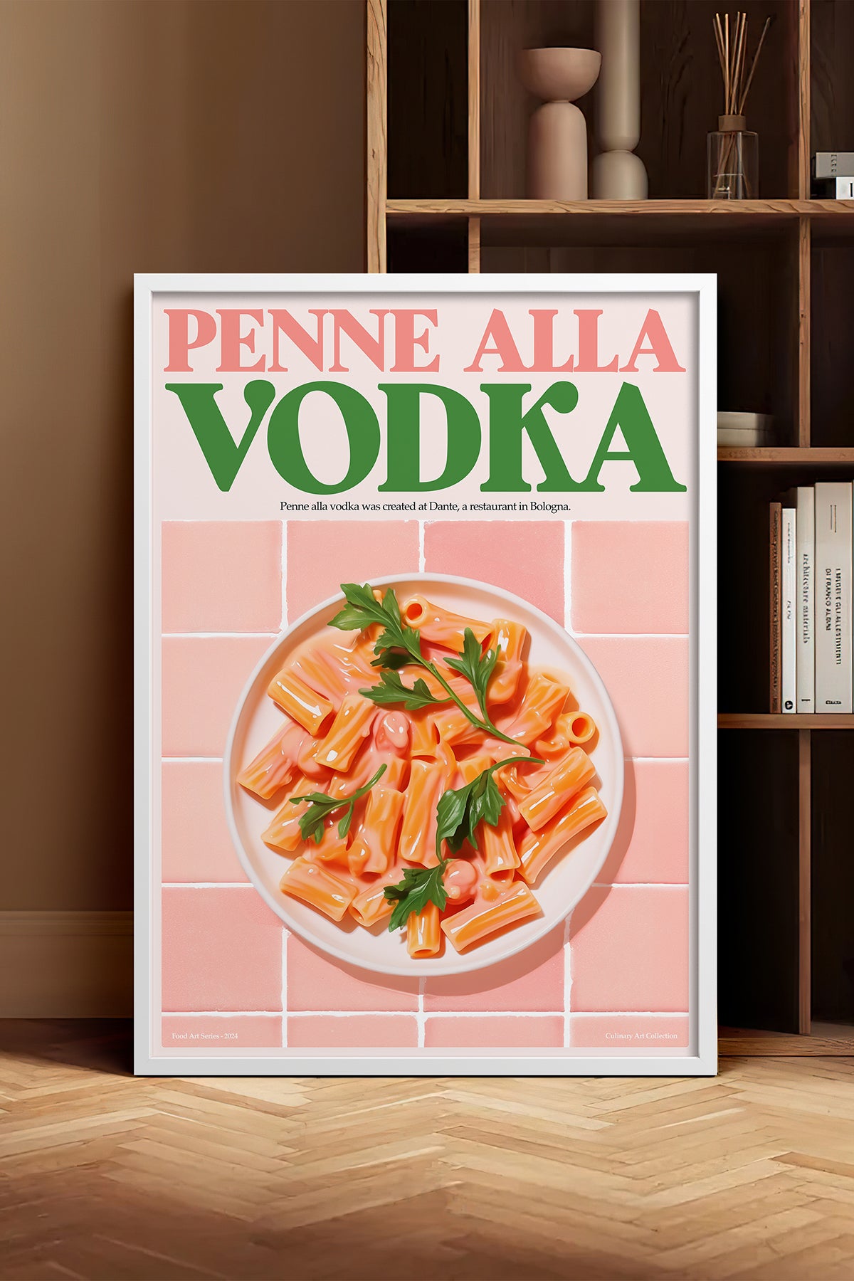 HOMEPACK Ahşap Çerçeveli Tablo Çerçeveli Poster Sanatsal Modern Duvar Dekoru TK-1401