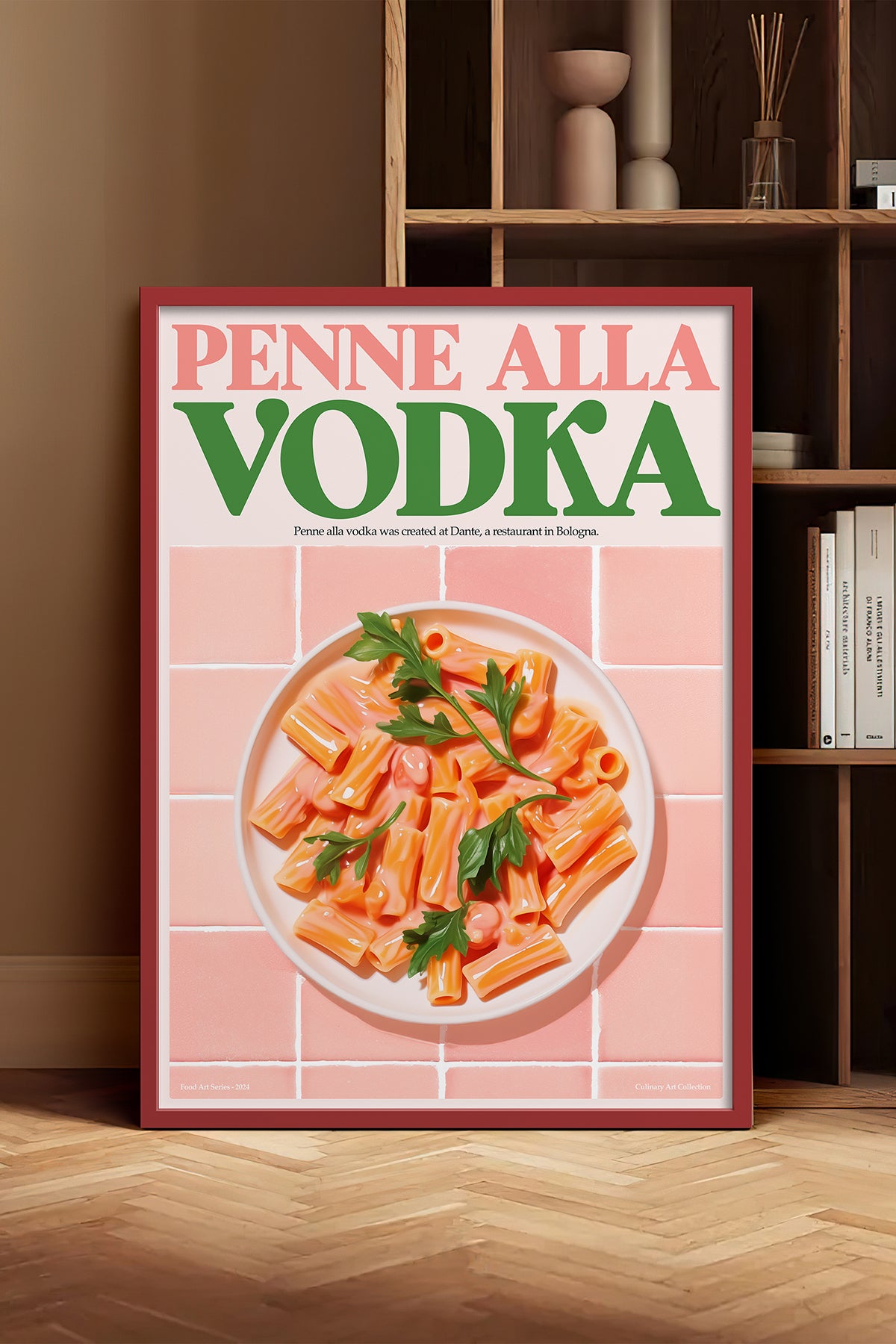 HOMEPACK Ahşap Çerçeveli Tablo Çerçeveli Poster Sanatsal Modern Duvar Dekoru TK-1401