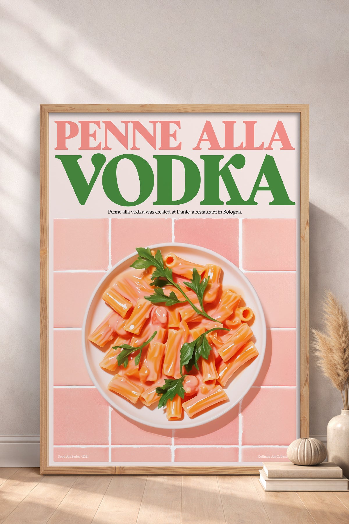 HOMEPACK Ahşap Çerçeveli Tablo Çerçeveli Poster Sanatsal Modern Duvar Dekoru TK-1401