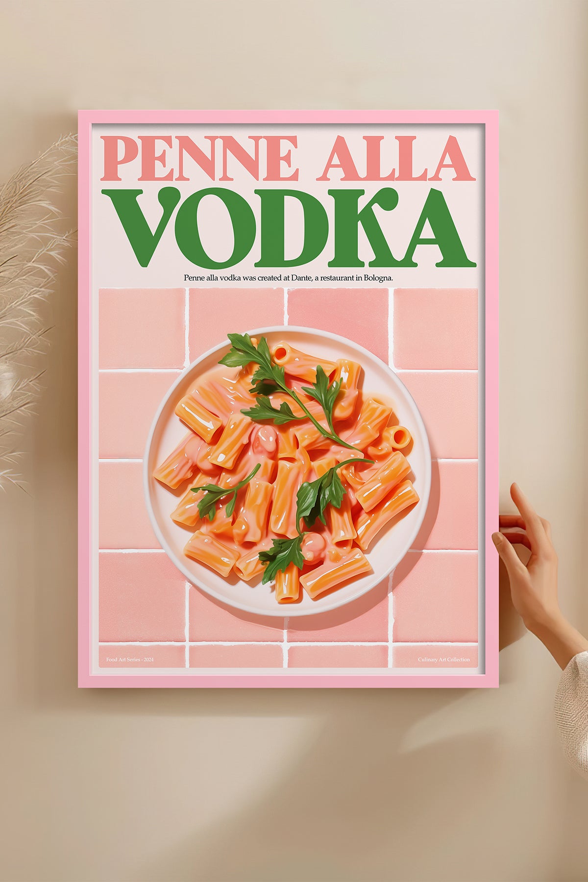 HOMEPACK Ahşap Çerçeveli Tablo Çerçeveli Poster Sanatsal Modern Duvar Dekoru TK-1401