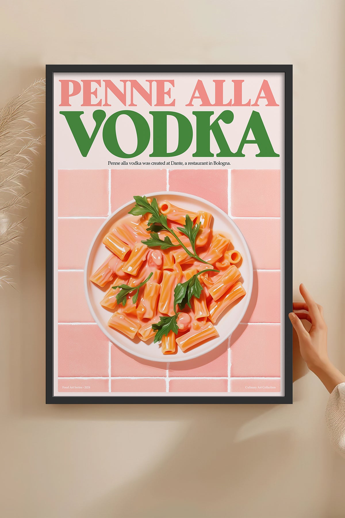 HOMEPACK Ahşap Çerçeveli Tablo Çerçeveli Poster Sanatsal Modern Duvar Dekoru TK-1401