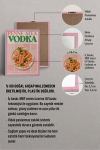 HOMEPACK Ahşap Çerçeveli Tablo Çerçeveli Poster Sanatsal Modern Duvar Dekoru TK-1401