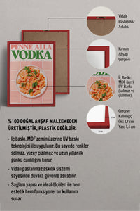 HOMEPACK Ahşap Çerçeveli Tablo Çerçeveli Poster Sanatsal Modern Duvar Dekoru TK-1401