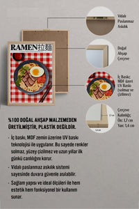 HOMEPACK Ahşap Çerçeveli Tablo Çerçeveli Poster Sanatsal Modern Duvar Dekoru TK-1402