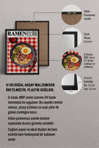 HOMEPACK Ahşap Çerçeveli Tablo Çerçeveli Poster Sanatsal Modern Duvar Dekoru TK-1402