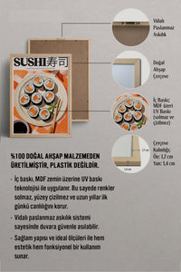 HOMEPACK Ahşap Çerçeveli Tablo Çerçeveli Poster Sanatsal Modern Duvar Dekoru TK-1403