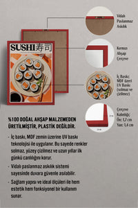 HOMEPACK Ahşap Çerçeveli Tablo Çerçeveli Poster Sanatsal Modern Duvar Dekoru TK-1403
