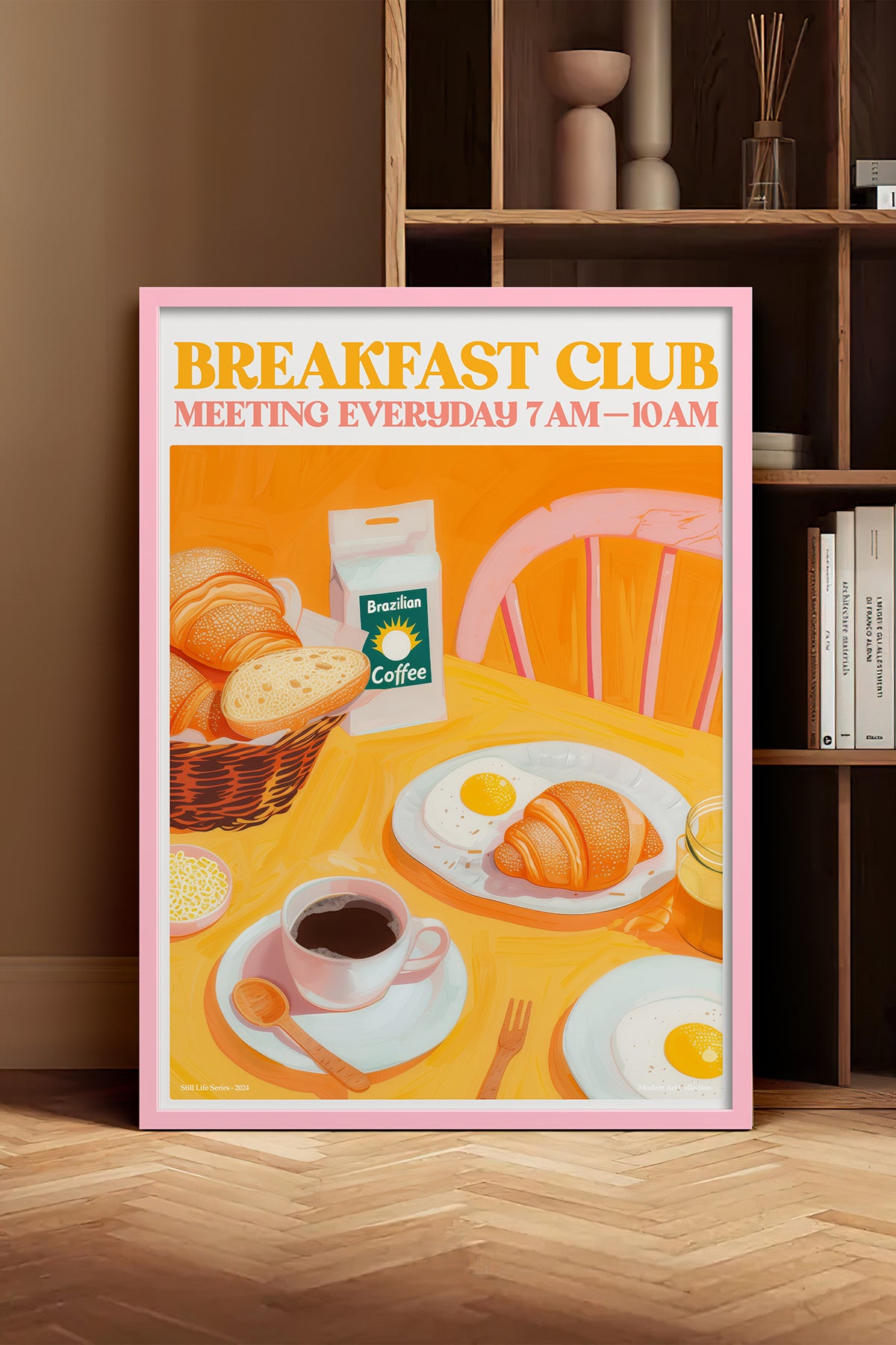 HOMEPACK Ahşap Çerçeveli Tablo Çerçeveli Poster Sanatsal Modern Duvar Dekoru TK-1404