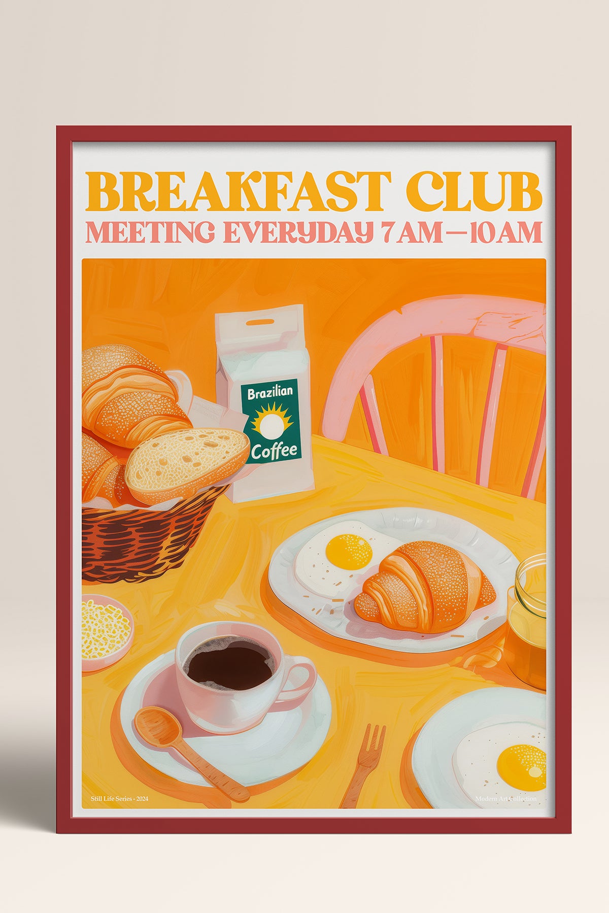 HOMEPACK Ahşap Çerçeveli Tablo Çerçeveli Poster Sanatsal Modern Duvar Dekoru TK-1404