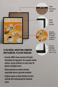 HOMEPACK Ahşap Çerçeveli Tablo Çerçeveli Poster Sanatsal Modern Duvar Dekoru TK-1404