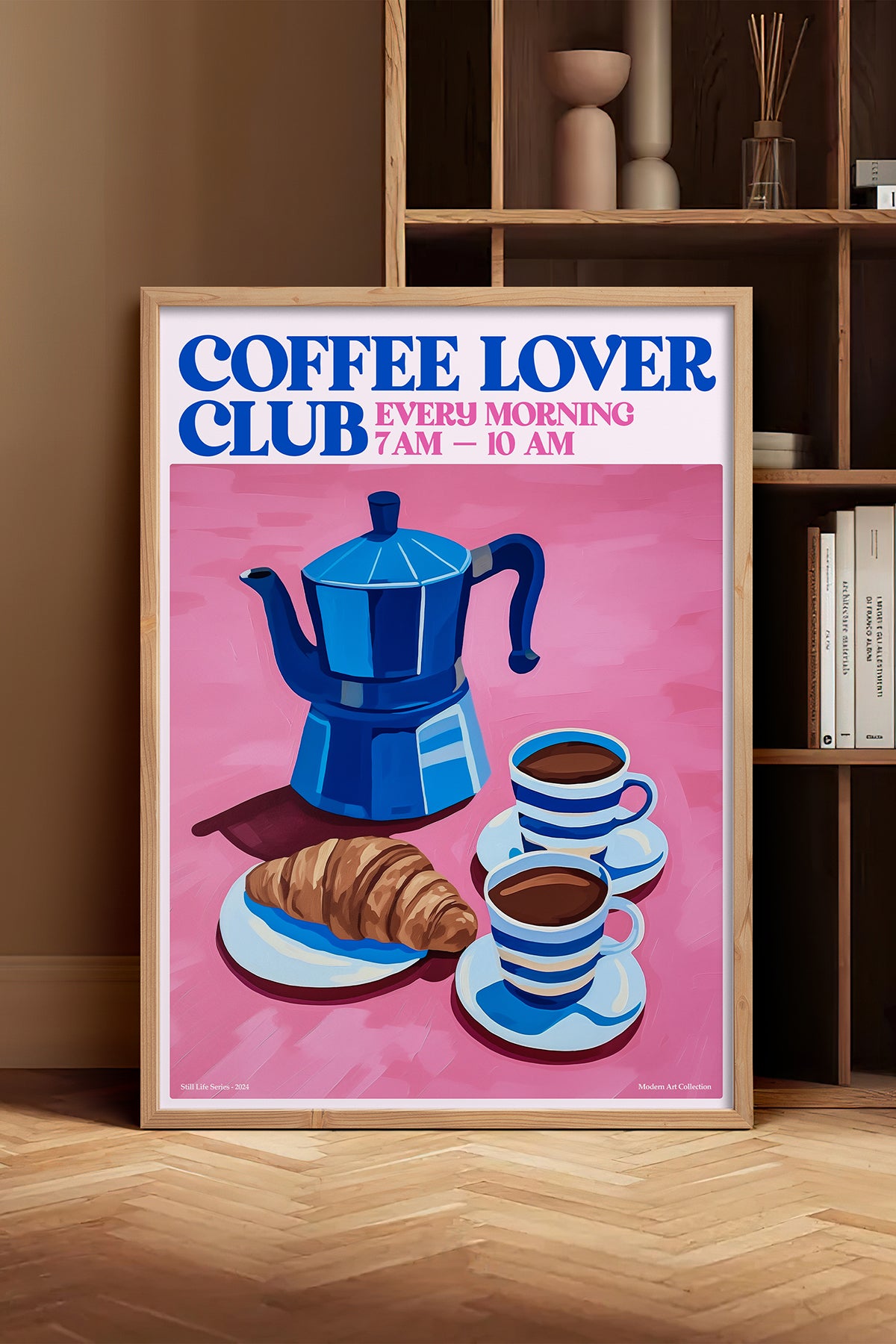 HOMEPACK Ahşap Çerçeveli Tablo Çerçeveli Poster Sanatsal Modern Duvar Dekoru TK-1405