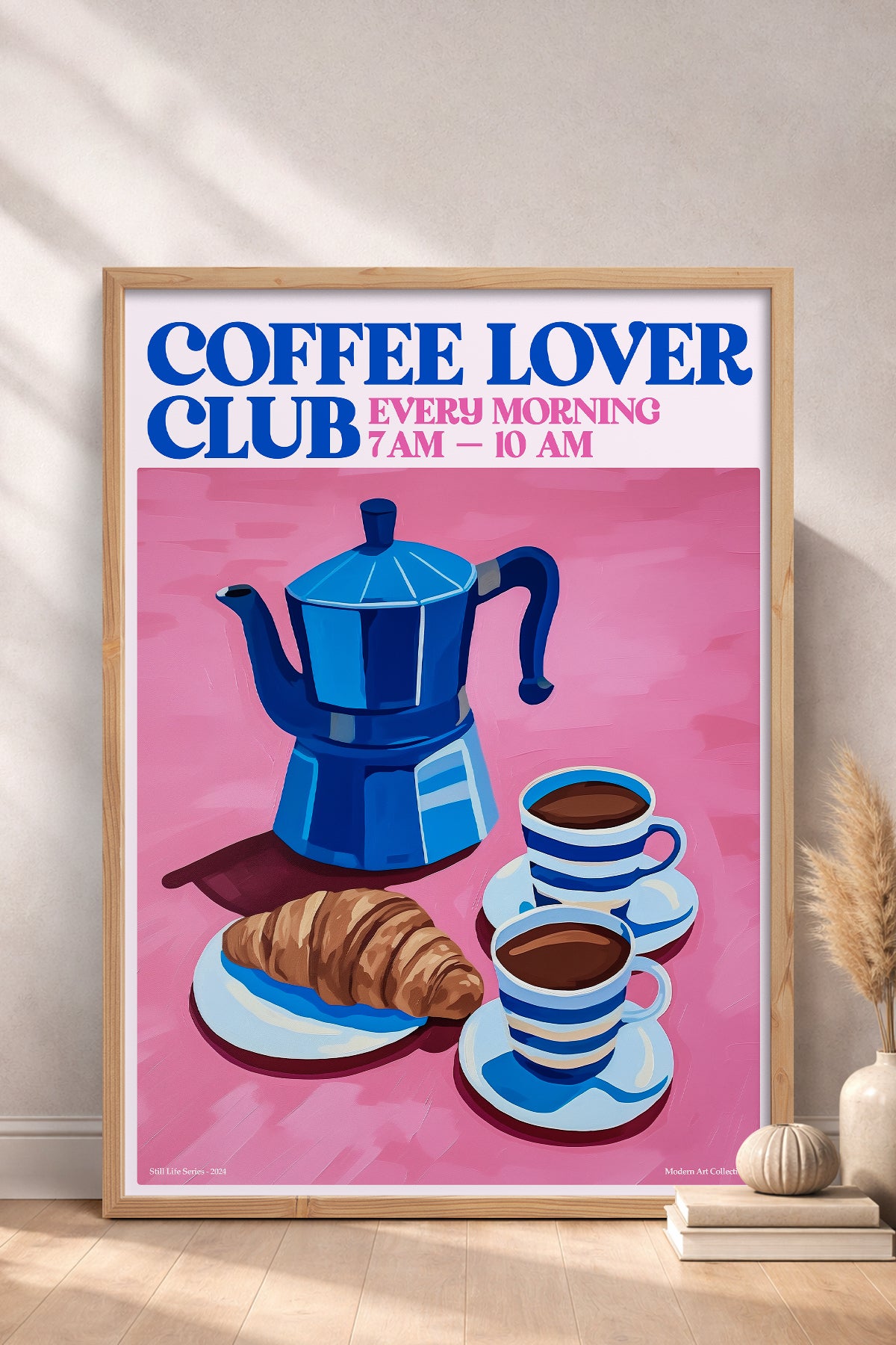 HOMEPACK Ahşap Çerçeveli Tablo Çerçeveli Poster Sanatsal Modern Duvar Dekoru TK-1405
