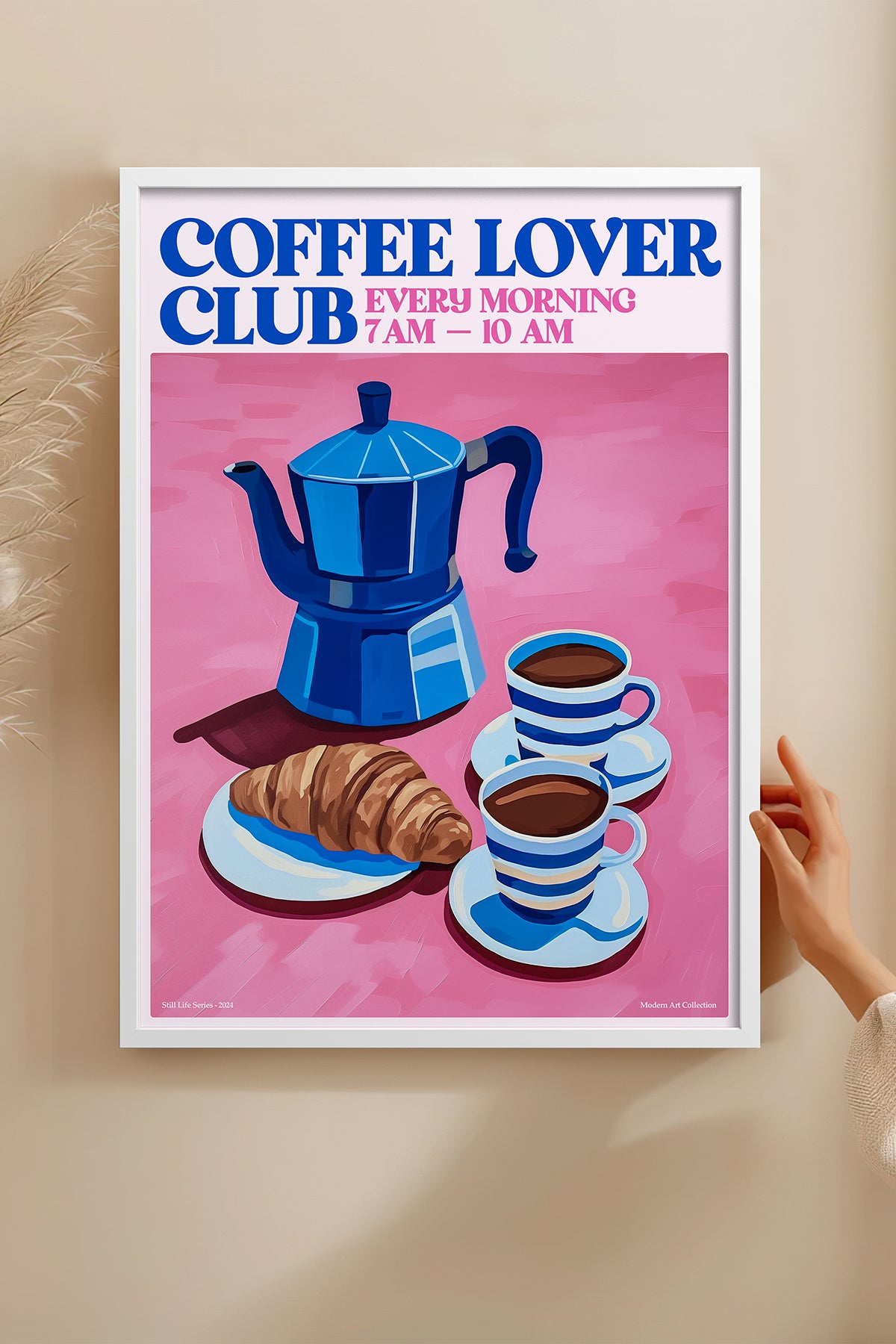 HOMEPACK Ahşap Çerçeveli Tablo Çerçeveli Poster Sanatsal Modern Duvar Dekoru TK-1405
