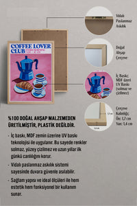 HOMEPACK Ahşap Çerçeveli Tablo Çerçeveli Poster Sanatsal Modern Duvar Dekoru TK-1405