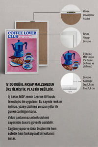 HOMEPACK Ahşap Çerçeveli Tablo Çerçeveli Poster Sanatsal Modern Duvar Dekoru TK-1405