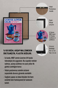HOMEPACK Ahşap Çerçeveli Tablo Çerçeveli Poster Sanatsal Modern Duvar Dekoru TK-1405