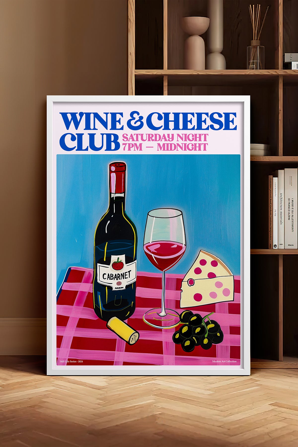 HOMEPACK Ahşap Çerçeveli Tablo Çerçeveli Poster Sanatsal Modern Duvar Dekoru TK-1407