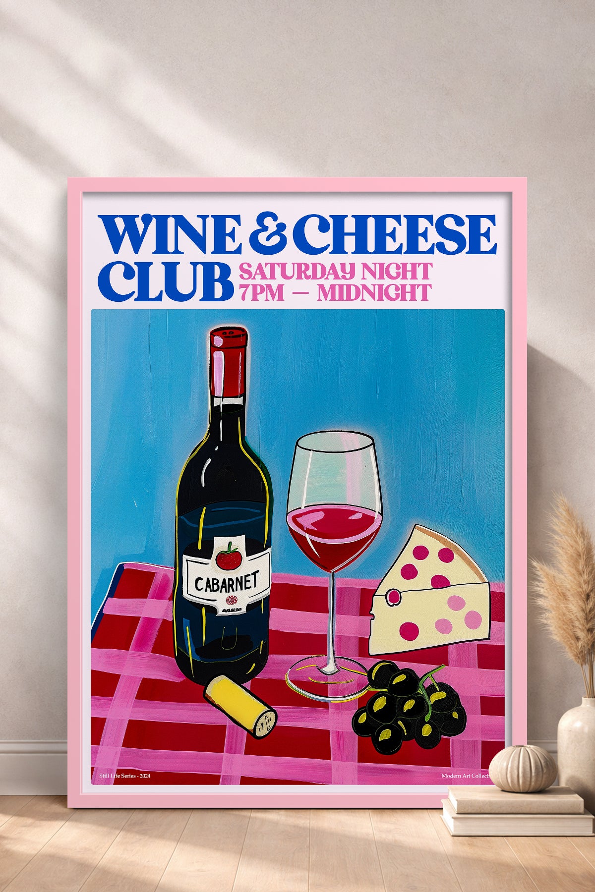 HOMEPACK Ahşap Çerçeveli Tablo Çerçeveli Poster Sanatsal Modern Duvar Dekoru TK-1407