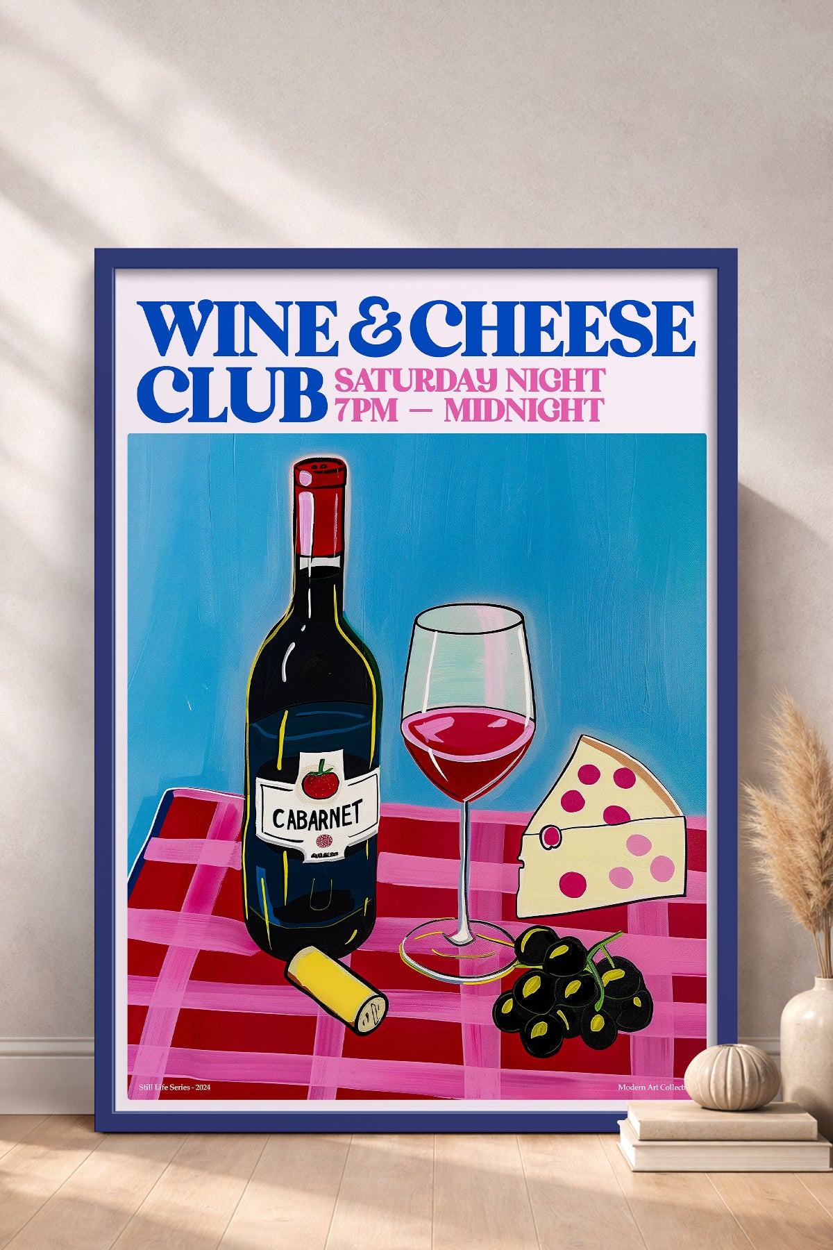 HOMEPACK Ahşap Çerçeveli Tablo Çerçeveli Poster Sanatsal Modern Duvar Dekoru TK-1407