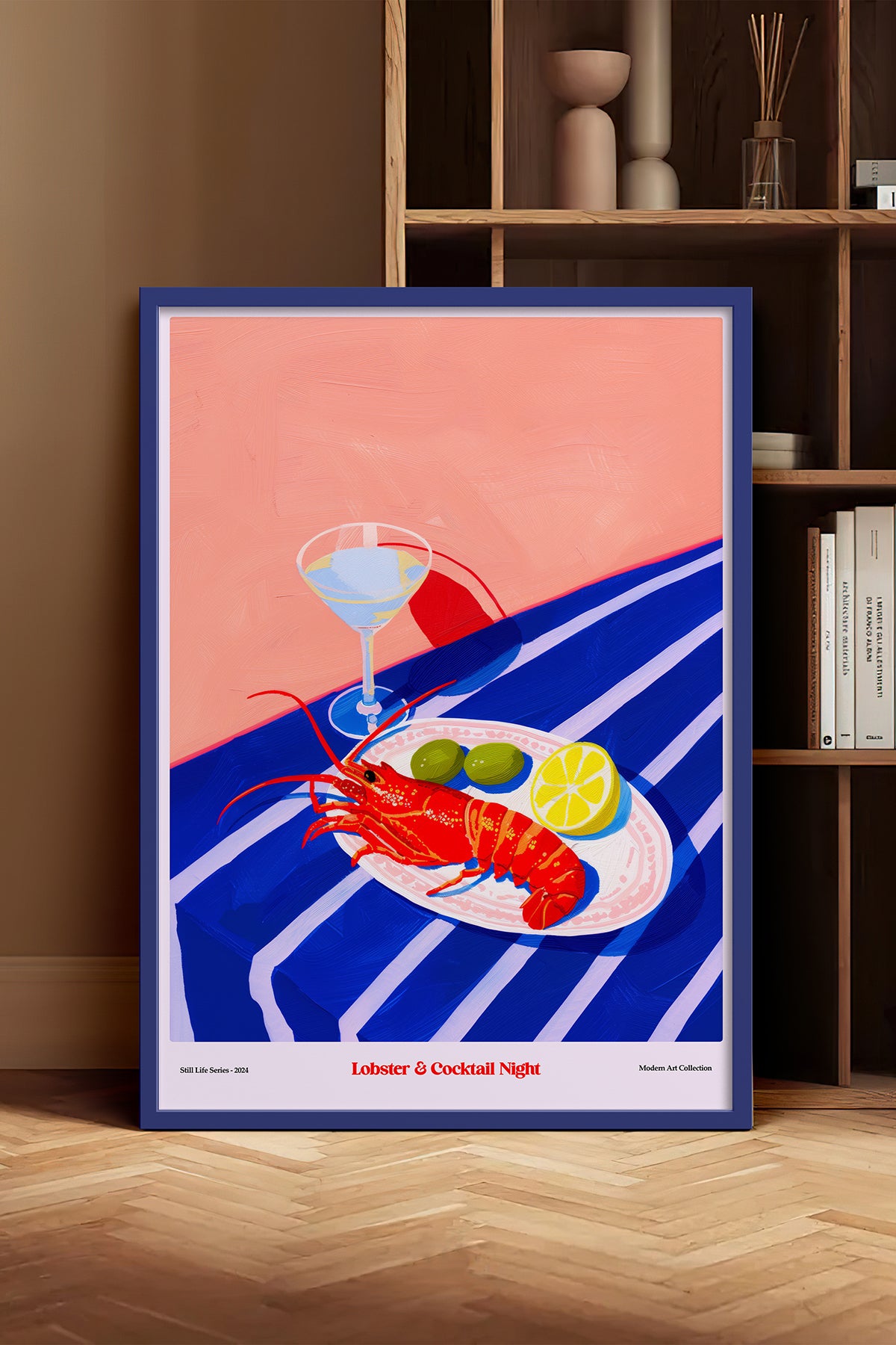 HOMEPACK Ahşap Çerçeveli Tablo Çerçeveli Poster Sanatsal Modern Duvar Dekoru TK-1408