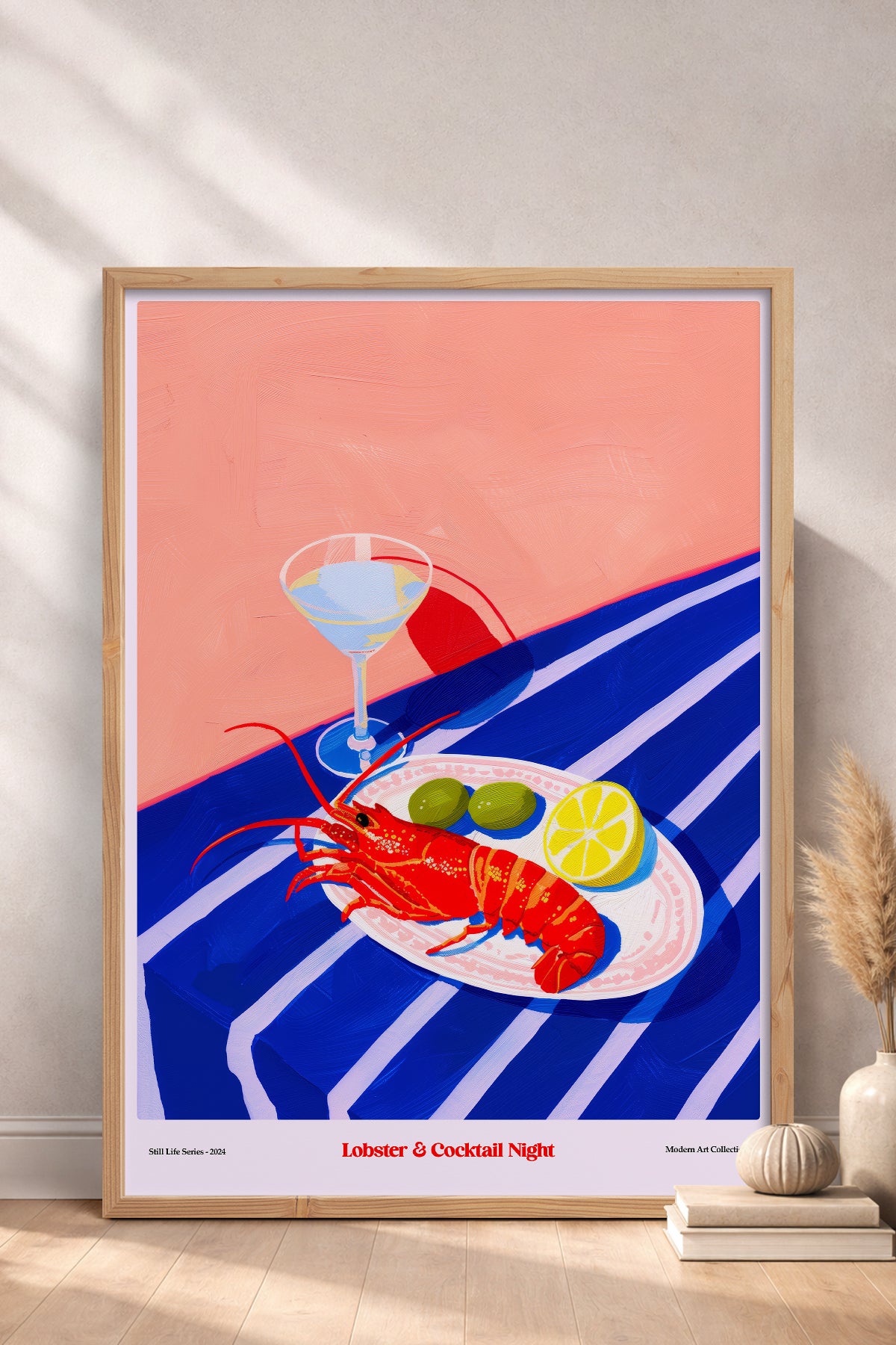 HOMEPACK Ahşap Çerçeveli Tablo Çerçeveli Poster Sanatsal Modern Duvar Dekoru TK-1408
