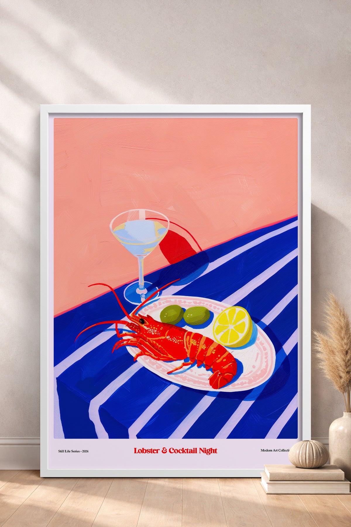 HOMEPACK Ahşap Çerçeveli Tablo Çerçeveli Poster Sanatsal Modern Duvar Dekoru TK-1408