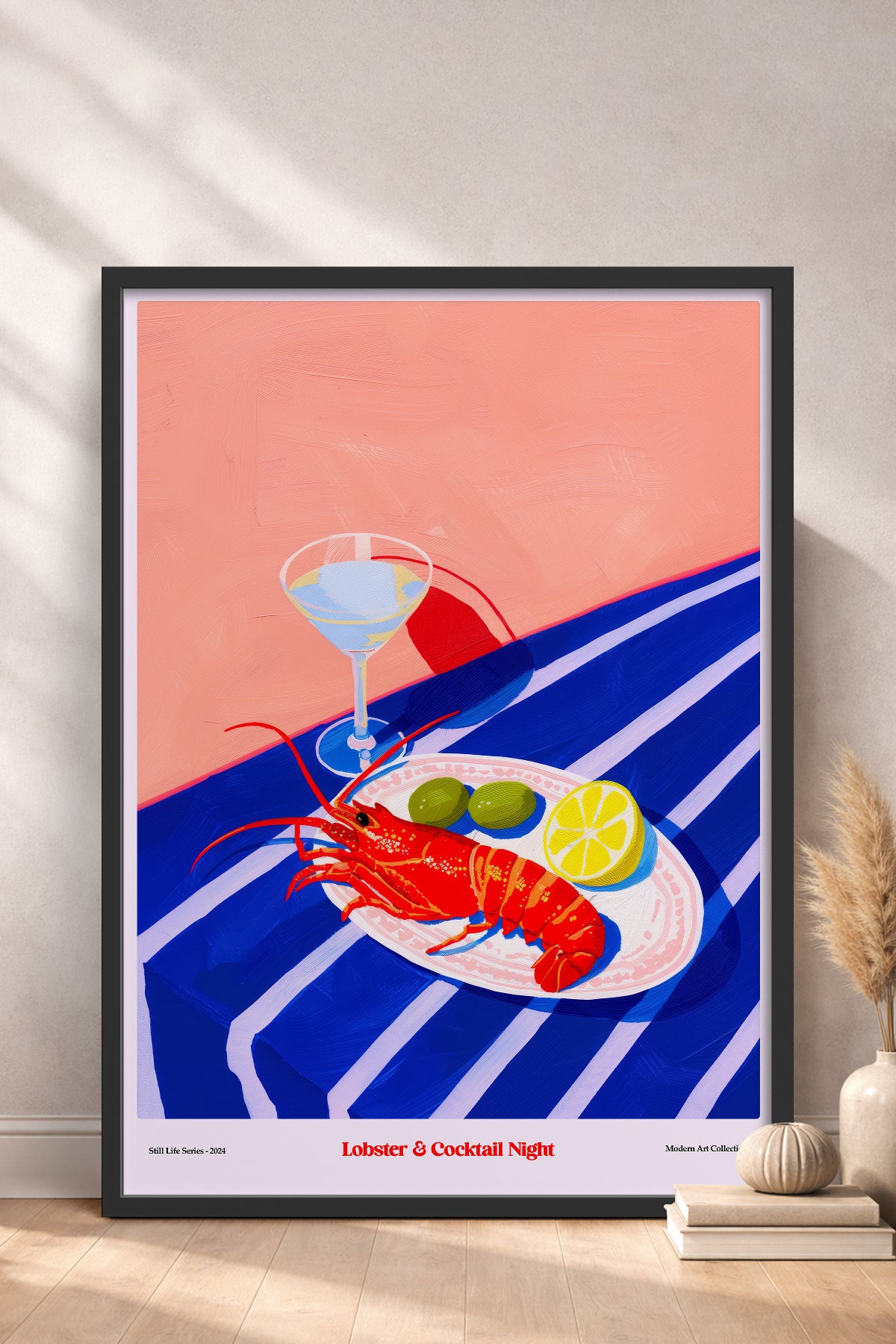 HOMEPACK Ahşap Çerçeveli Tablo Çerçeveli Poster Sanatsal Modern Duvar Dekoru TK-1408