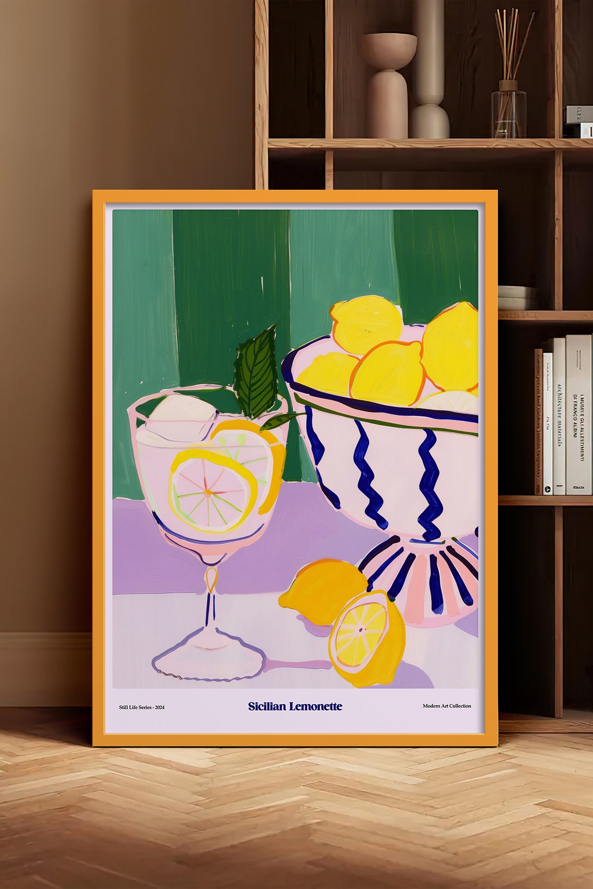 HOMEPACK Ahşap Çerçeveli Tablo Çerçeveli Poster Sanatsal Modern Duvar Dekoru TK-1409