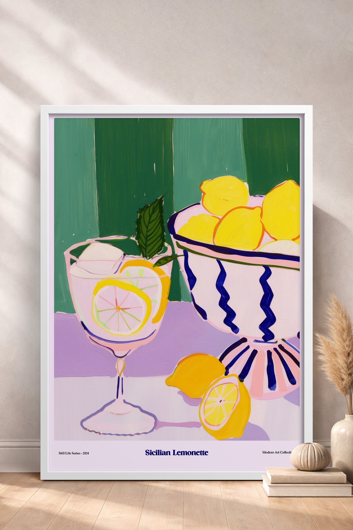 HOMEPACK Ahşap Çerçeveli Tablo Çerçeveli Poster Sanatsal Modern Duvar Dekoru TK-1409