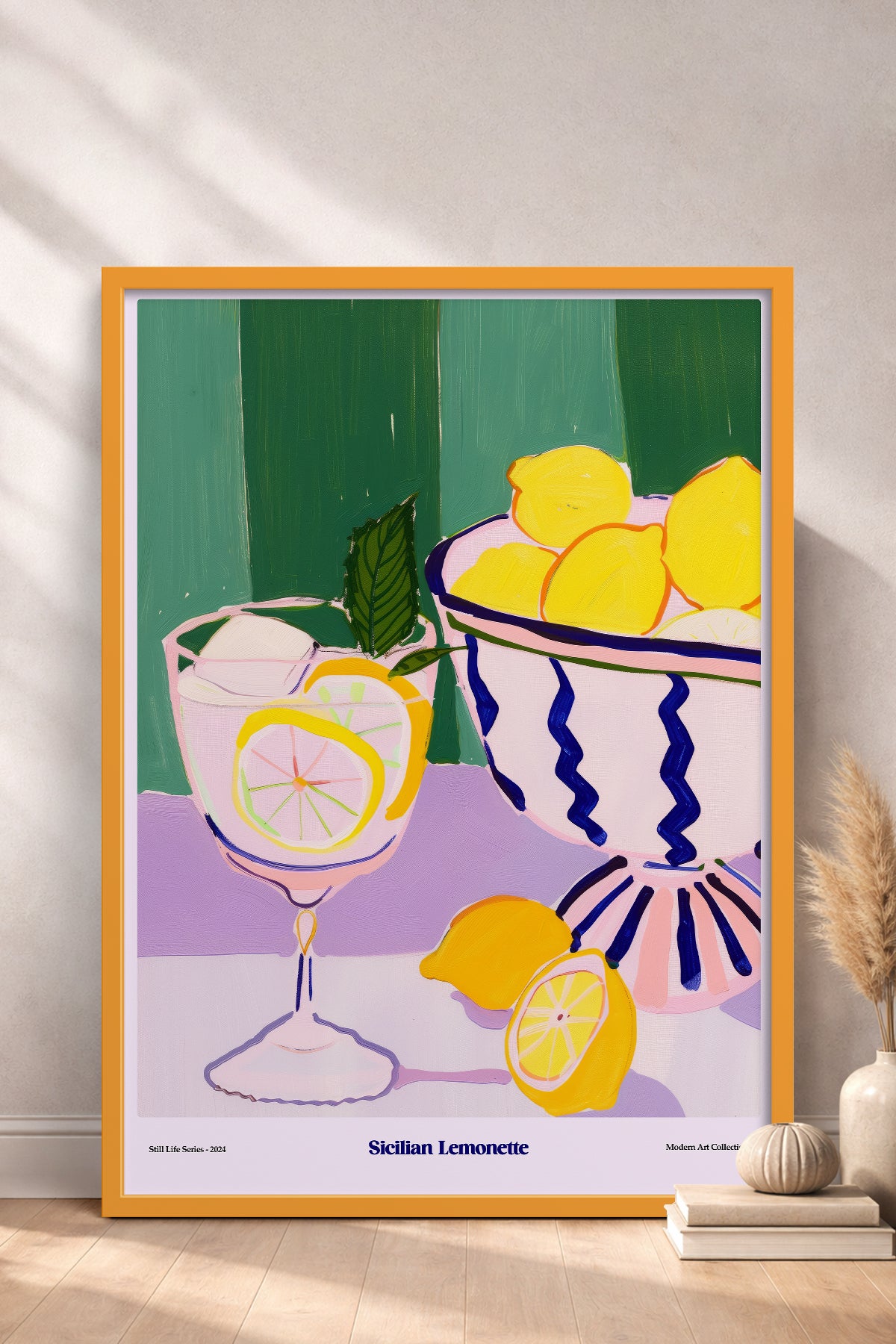 HOMEPACK Ahşap Çerçeveli Tablo Çerçeveli Poster Sanatsal Modern Duvar Dekoru TK-1409